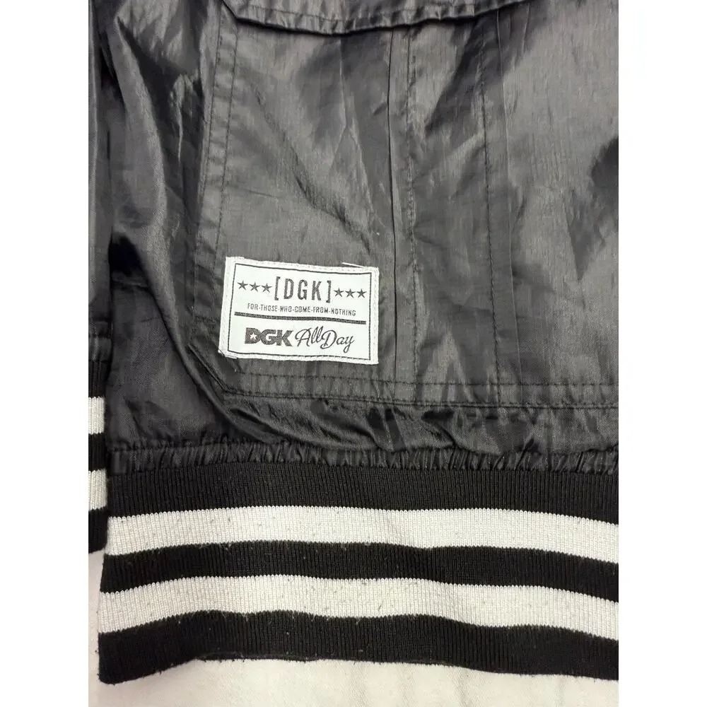 DGK "Dirty Ghetto Kids" Windbreaker Black Polyester Jacket Long Sleeve Men’s L - Picture 4 of 16